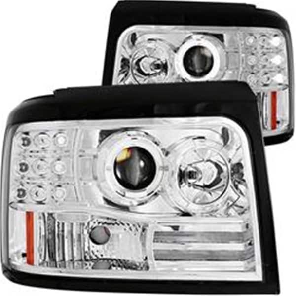 Kento Gear 92-96 F150 & F250 Bronco Projector Halo Chrome with Side Marker with Parking KE2449787 - main